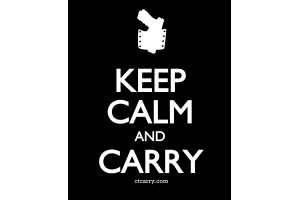 Keep Calm and Carry - Design - Small - Black