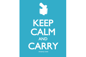 Keep Calm and Carry - Design - Small - Blue